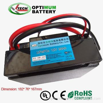 12V lithium iron phosphate battery for e-bike,UPS storage.